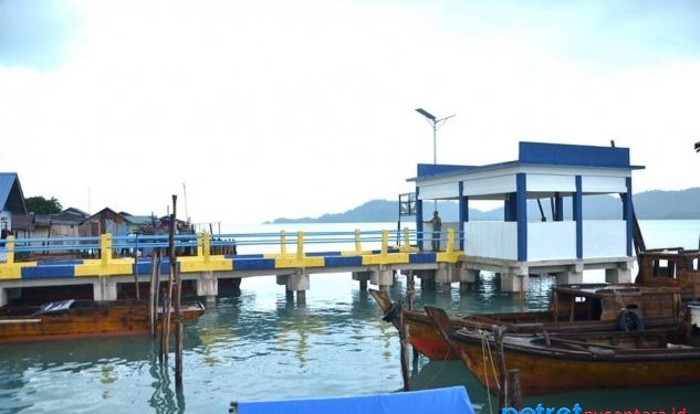 Salah satu pelabuhan yang diresmikan Bupati Karimun, Aunur Rafiq di Kecamatan Moro