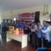 Kapolsek Balai Karimun, Budi Hartono foto bersama usai pembangnan Posko