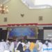 Ketua PD-BKMT R. Azmah Aunur Rafiq bersama pengurus PD BKMT Kabupaten Karimun saat memberikan sambutannya