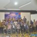 Lagat Parroha Siadari Ketua Ombudsman Kepulauan Ria bersama Bupati Karimun Aunur Rafiq melakukan foto bersama usai acara