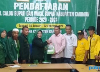 Salah satu utusan Calon saat mengambil formulir di kantor PKB.F/istimewa-iman pratama