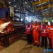 Bupati Karimun, Aunur Rafiq saat Menghadiri Tortue Development Project Phase 1 Hub/Terminal Marine Civil dan Facilities Scope di PT Saipem Karimun Yard