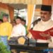Bupati Karimun, Aunur Rafiq saat membacakan pidatonya