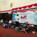 Para karyawan perusahaan saat mendonorkan diri pada acara bulan K3 di Gedung Nasional