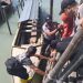 Alami Cacat Fisik, Aisah Dipapah Polisi Untuk Naik Kapal