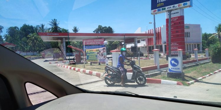 Tidak menggunakan Masker, SPBU Poros Tolak Pengisian BBM