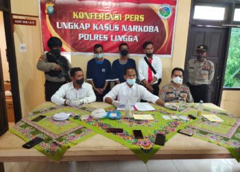 Luar Biasa, Kurun Waktu Tiga Bulan Satresnakoba Polres Lingga Tangkap Tujuh Tersangka Narkoba