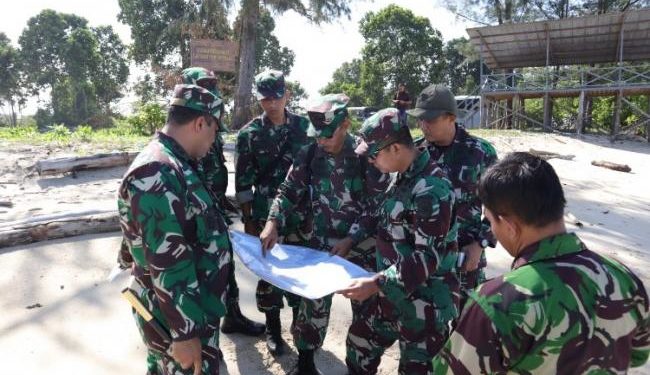 Tim Mabes TNI Survei Pantai Todak di Lingga Jelang Latihan Tempur