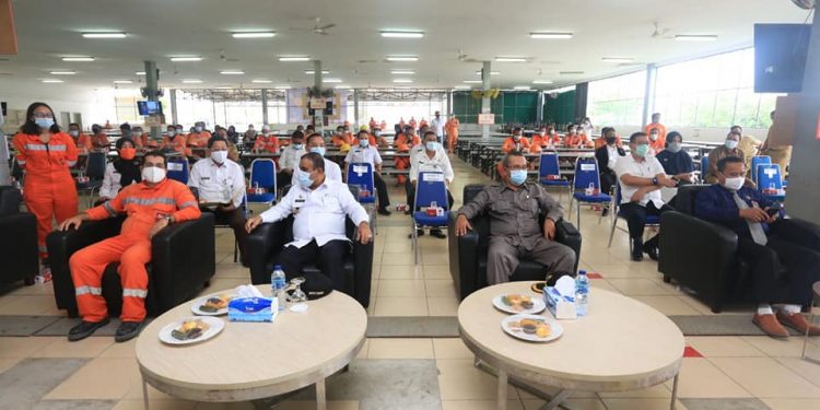Ketua DPRD Hadiri Peringatan K3 Di PT Saipem
