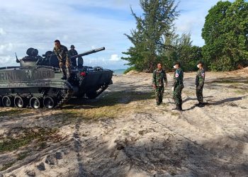 TNI AL Gelar Glagaspur TK – 3 di Pantai Todak