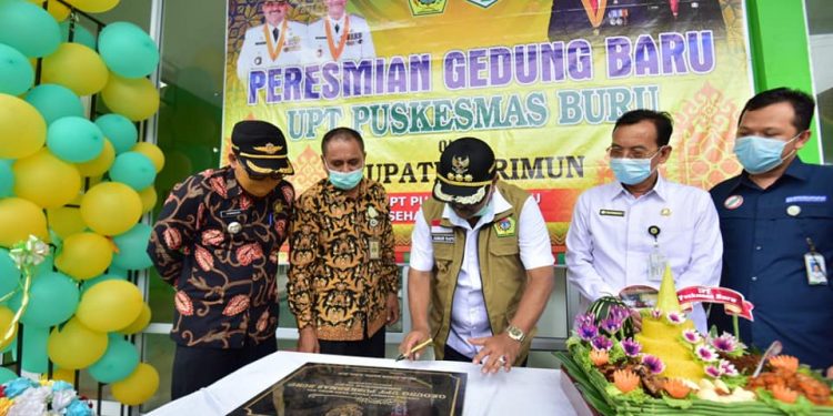 Menuju Hidup Sehat Dan Pelayanan Mutu, Bupati Karimun Resmikan UPT Puskesmas Buru