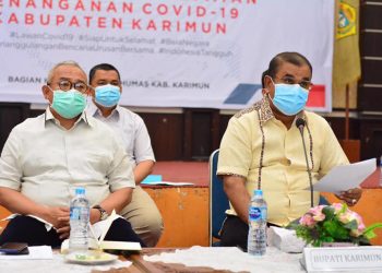 Aunur Rafiq Tegaskan Penanganan Covid-19 Kepada Seluruh Camat Se-Kabupaten Karimun