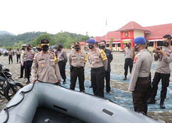 Jelang Operasi Mantap Praja, Kapolres Lingga Periksa Kesiapan Kenderan Dinas