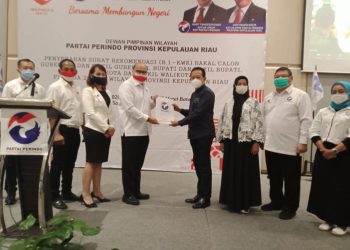 Partai Perindo Serahkan Dukungan Kepada Calon Gubernur, Bupati Dan Walikota Se Kepri