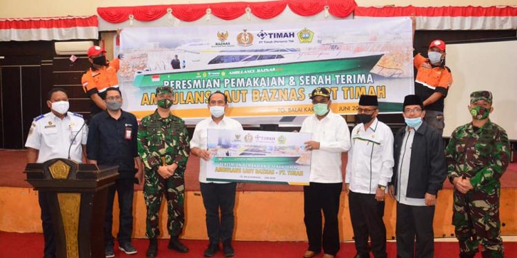 Aunur Rafiq Sambut Baik Kapal Laut Ambulance Dari PT Timah