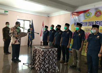 Aunur Rafiq Hadiri Pelantikan Karang Taruna Kelurahan Sei Pasir
