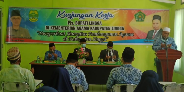 Pjs Bupati Lingga Silaturahmi ke Kemenag Lingga