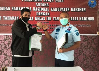 BNN Karimun Bersama Rutan Kelas IIB Sepakat Berantas Peredaran Narkoba