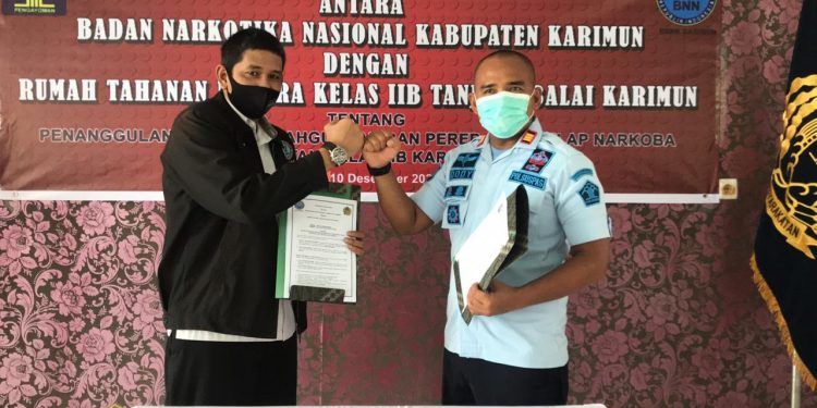 BNN Karimun Bersama Rutan Kelas IIB Sepakat Berantas Peredaran Narkoba