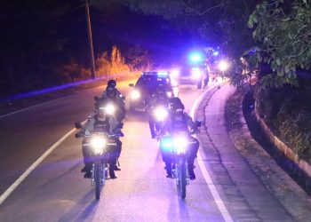 Pastikan Keamanan Pilkada, Polres Karimun Gelar Patroli Skala Besar