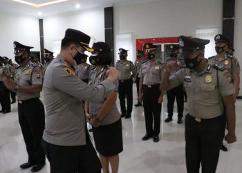 49 Personil Polres Lingga Naik Pangkat