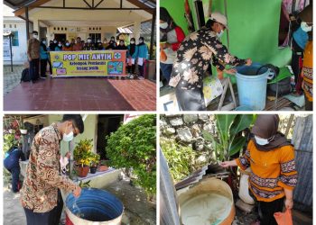Tekan Penyabaran DBD, UPT Puskesmas Meral Barat Rutin Lakukan PSN