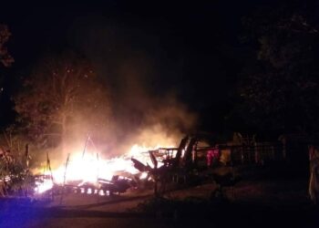 Empat Rumah Pekerja Bangunan Ludes Dilahap Sijago Merah