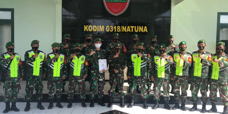 Dandim 0318 Natuna Sambut Prajurit Satgas Apter
