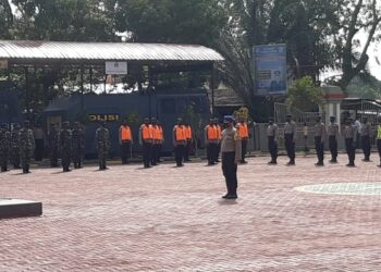Polres Karimun Gelar Pasukan penanggulangan Karhutla Tahun 2021