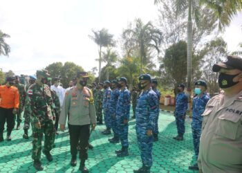 Lanud RSA Ikuti Apel Kesiapsiagaan Penanggulangan karhutla di Polres Natuna