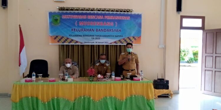 Ketua Komisi I DPRD Kabupaten Natuna Hadiri Musrenbang Kelurahan Bandarsyah