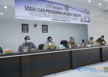 PT. Bank Sumut Cabang Kisaran Sosialisasi Penerapan CMS Bagi OPD Bersama Pemkab Asahan