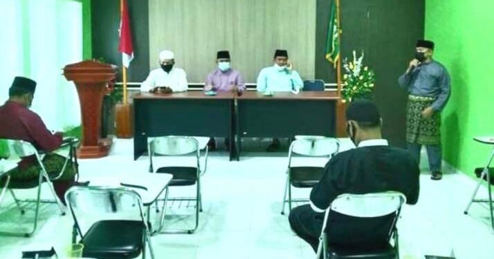 Camat Lingga Sambut Kafilah STQ IX Di Aula Kemenag