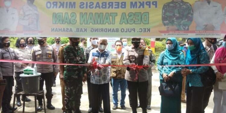 Bupati Asahan Resmikan Desa Taman Sari Sebagai Kampung Tangguh berbasis Mikro
