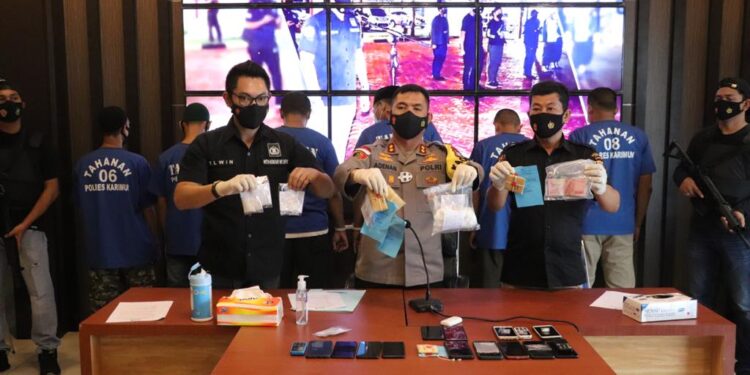 Tim Panther Resnarkoba Polres Karimun Ringkus 21 Orang Terlibat Narkoba