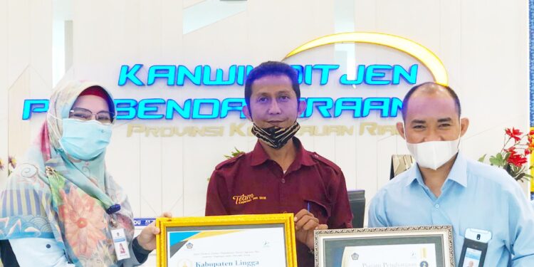 Lingga Kembali Raih Penghargaan Dari Dirjen Perbendaharaan