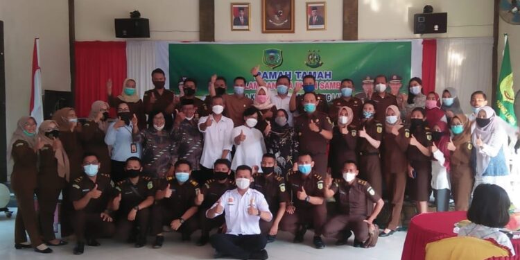 Prosesi Pisah Sambut Kajari Palas, Kristansti YP: Semoga Kita Dapat Jalankan Amanah