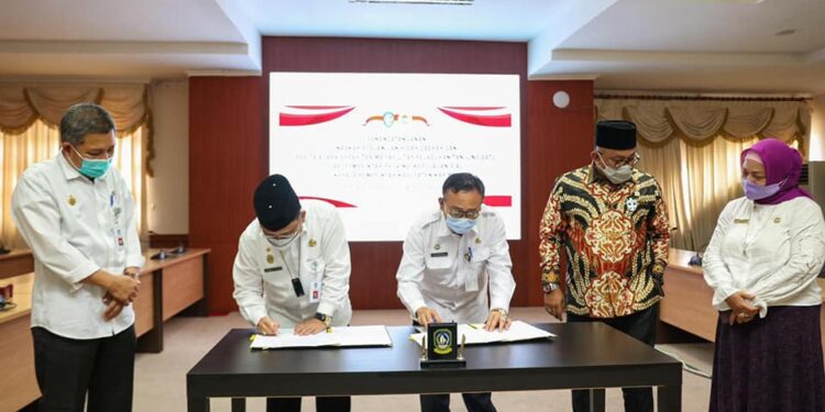Sekda Karimun Lakukan Penandatangan Naskah Perjanjian Hibah Daerah
