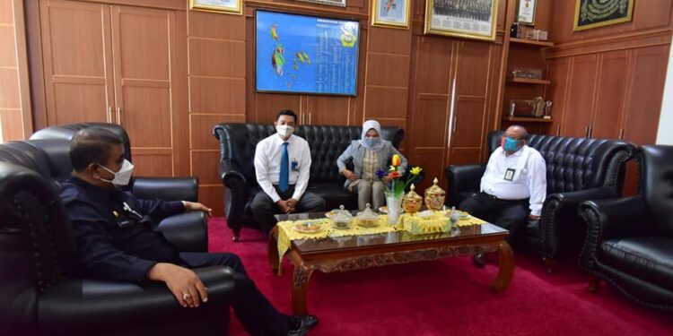 Rafiq Terima Kunjungan Kepala BNI Karimun Terkait Dana KUR BLT dan Dana Desa