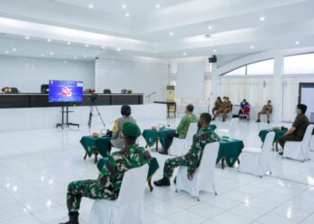 Pemkab Asahan Ikuti Rapat Internal Dan Peringatan Hari Otda ke-25 Secara Virtual