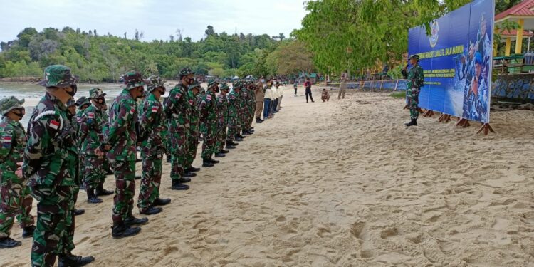 Asah Kemampuan Prajurit Matra Laut, Lanal TBK Gelar Latihan Menembak