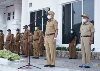 Bupati Asahan Pimpin Apel Gabungan, Ajak ASN Tetap Tegakkan Disiplin