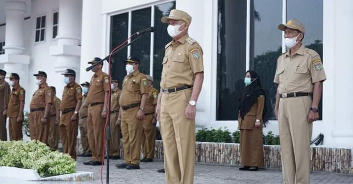 Bupati Asahan Pimpin Apel Gabungan, Ajak ASN Tetap Tegakkan Disiplin