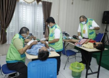 Dinkes Asahan Dan Satgas BKB Sumut Gelar Bakti Sosial