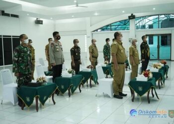 Bupati dan Forkopimda Ikuti Rakor Kepala/Wakil Kepala Daerah Hasil Pilkada Serentak Tahun 2020