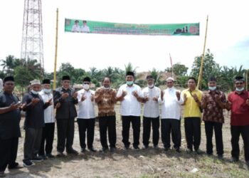 Wabub Asahan Letak Batu Pertama Pembangunan Ponpes Syam Zalilul Akbar