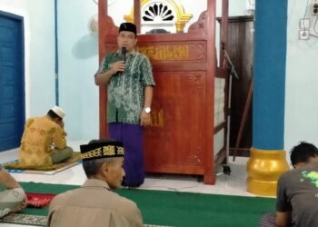Ketua Umum DPK BKPRMI Suro Makmur Isi Kultum Di Masjid Assaadah Mandumpang