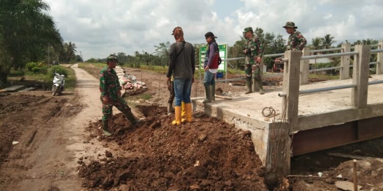 Pasi Terdim 0401 Terus Lakukan Monitoring Pembangunan TMMD Ke 111
