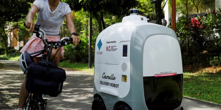 Singapura Kembangkan Robot Pengantar Belanja