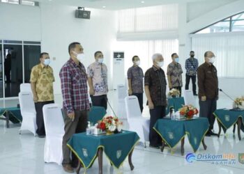 Pemkab Asahan Ikuti RUPSLB Bank Sumut 2021 Secara Virtual